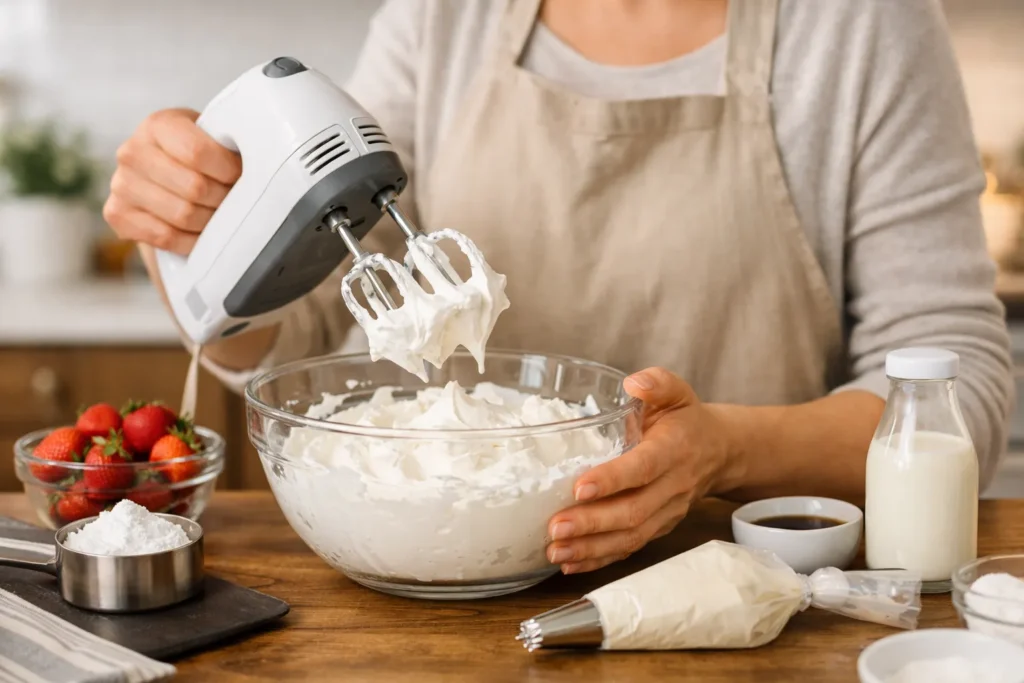 recette crème fouettée