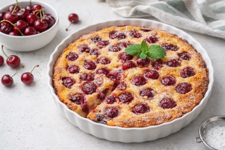 recette de clafoutis aux cerises moelleux