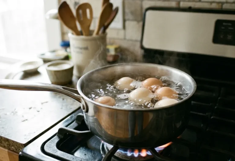 oeufs qui flottent à la cuisson