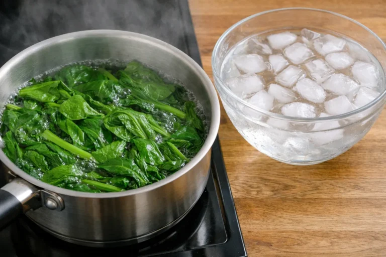 temps de cuisson épinards frais à l'eau
