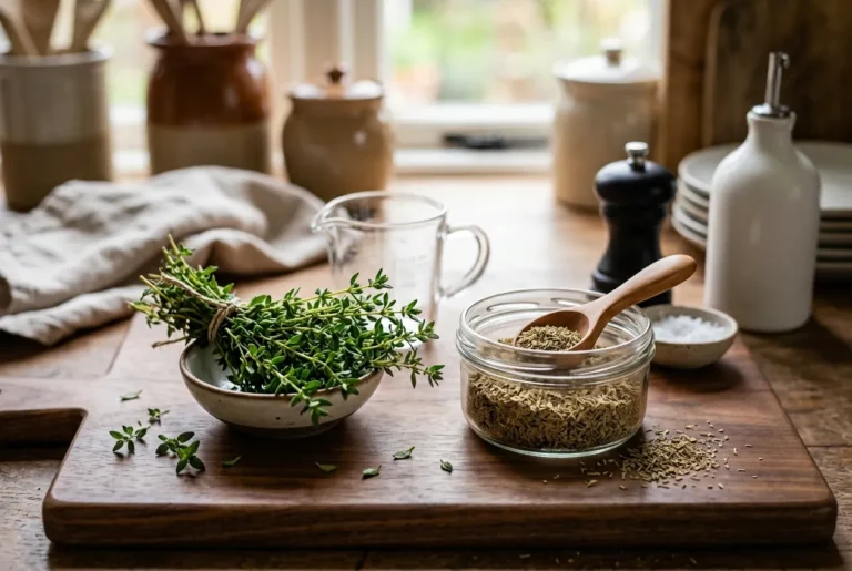 comment remplacer thym frais par thym séché