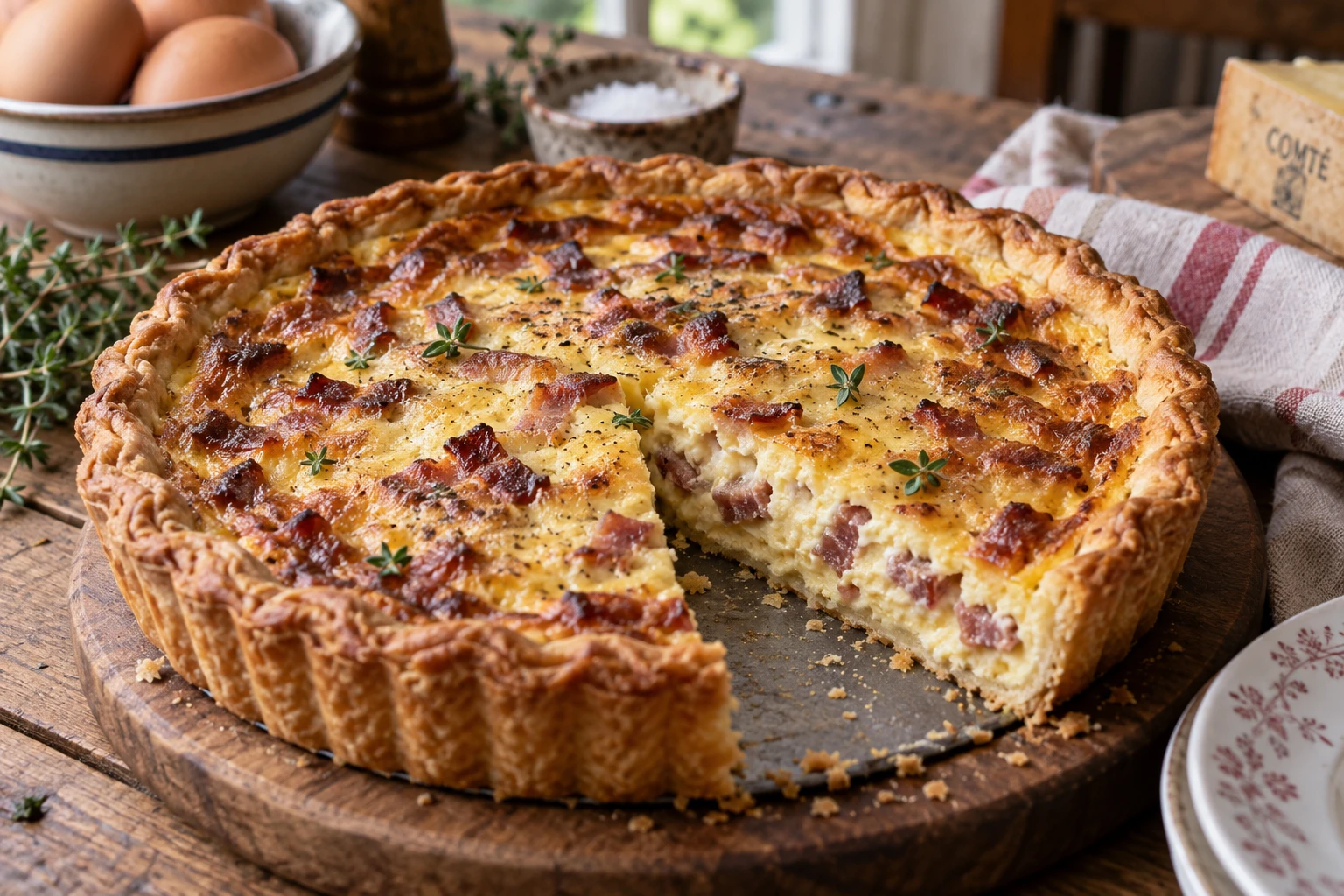 La quiche lorraine de grand-mère : le goût de la tradition