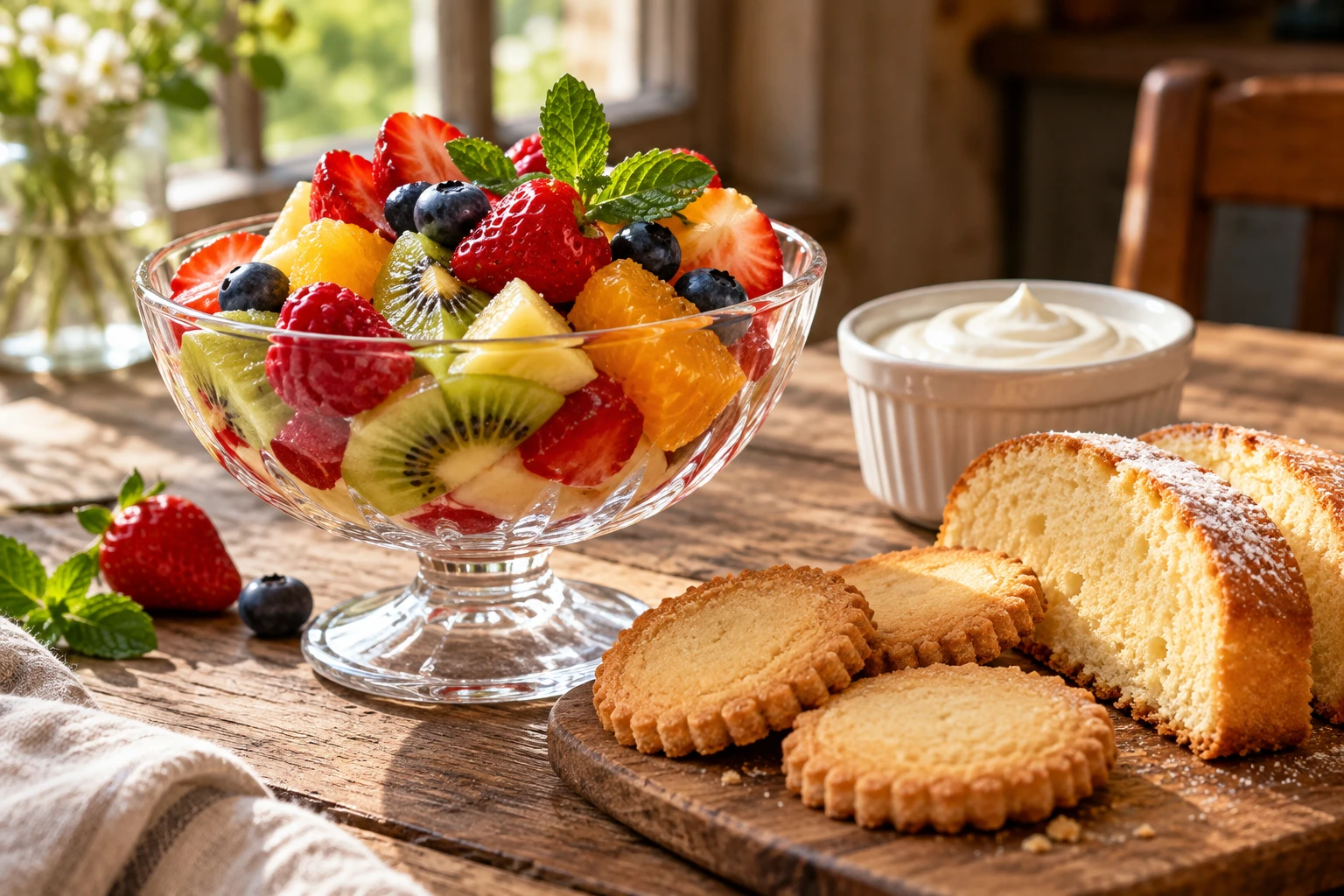 Quel accompagnement pour une salade de fruits ? Mes choix