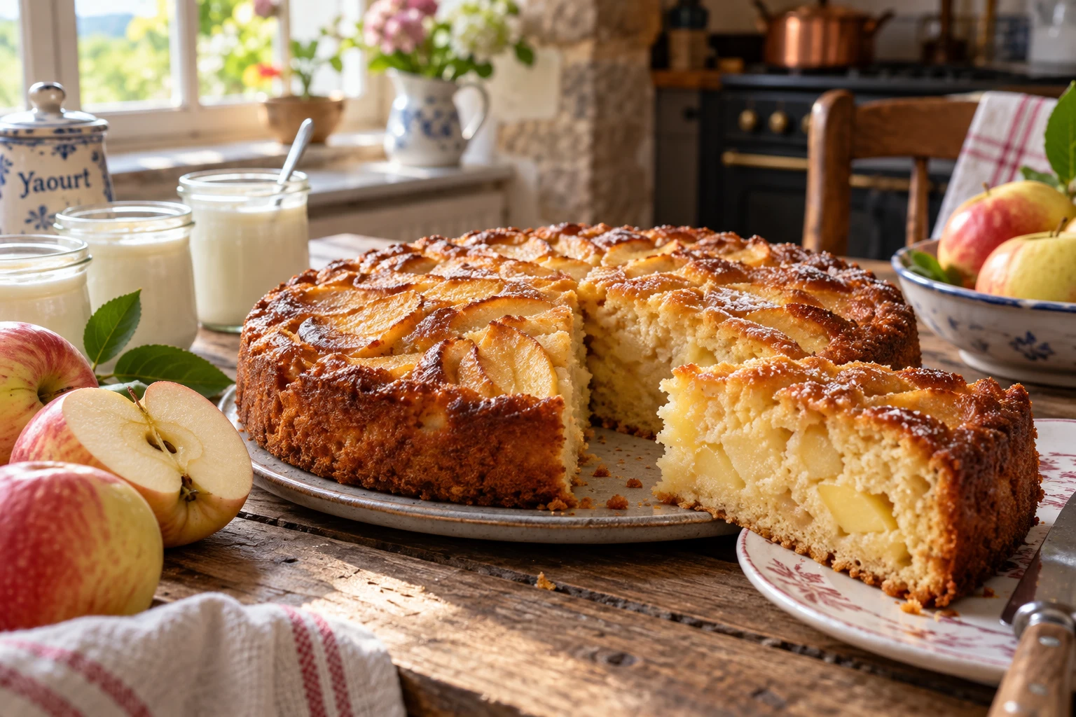 Le gâteau au yaourt et aux pommes de ma grand-mère